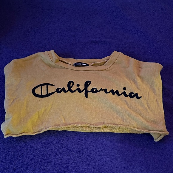 Fashion Nova Yellow Crop Sweater - Picture 7 of 7